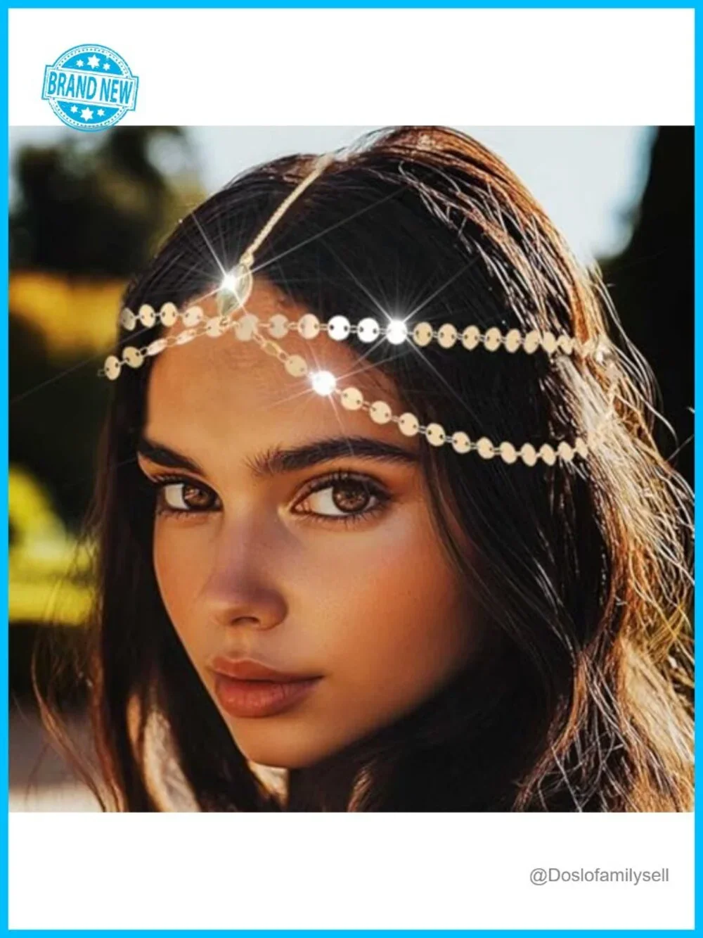 Sequins Head Chain Bohemian Hair Jewelry Festival Headband